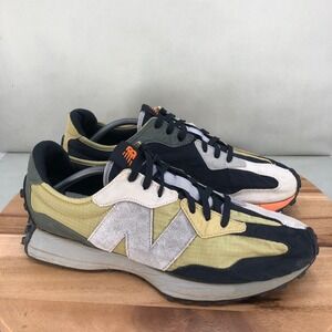 New Balance 327 Mens Size 13 D Yellow Black Grey Orange Sneakers